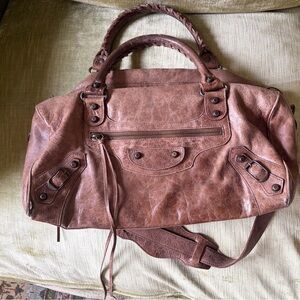 Balenciaga Brown Leather Twiggy Bag